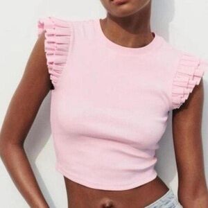 Zara ruffle top